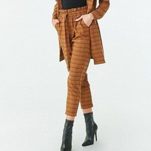 ISO: Forever 21 Grid Print Paperbag Pants